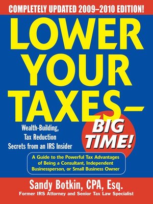 cover image of Lower Your Taxes - Big Time! 2009-2010 Edition